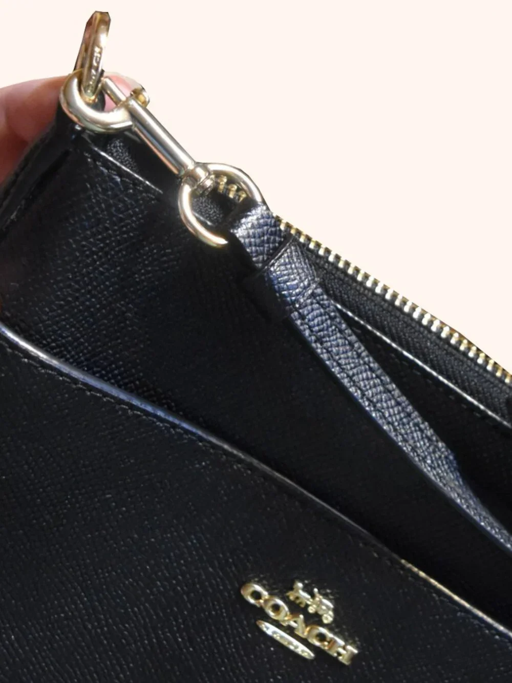 Coach Kitt Crossbody Messenger Bag Black Crossgrain Leather 59975